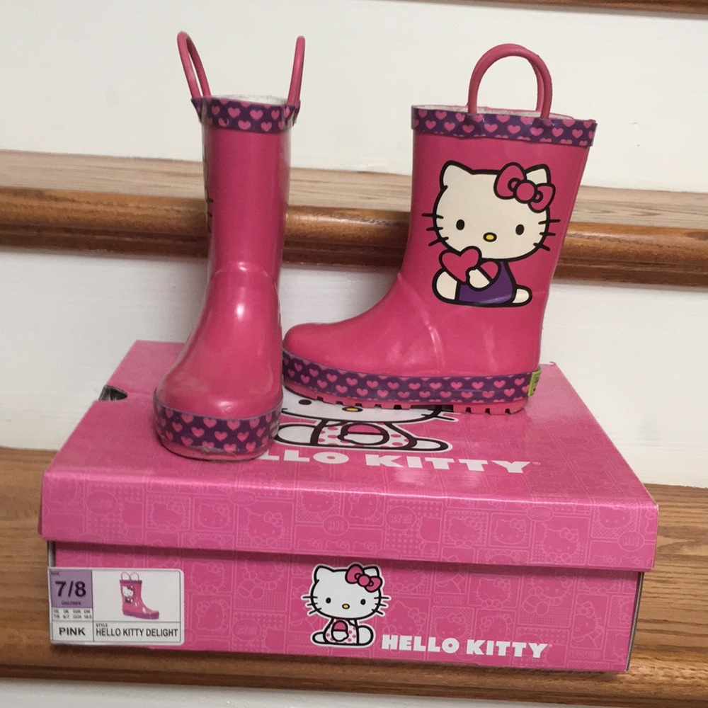 Hello Kitty rain boots - toddler size 7/8